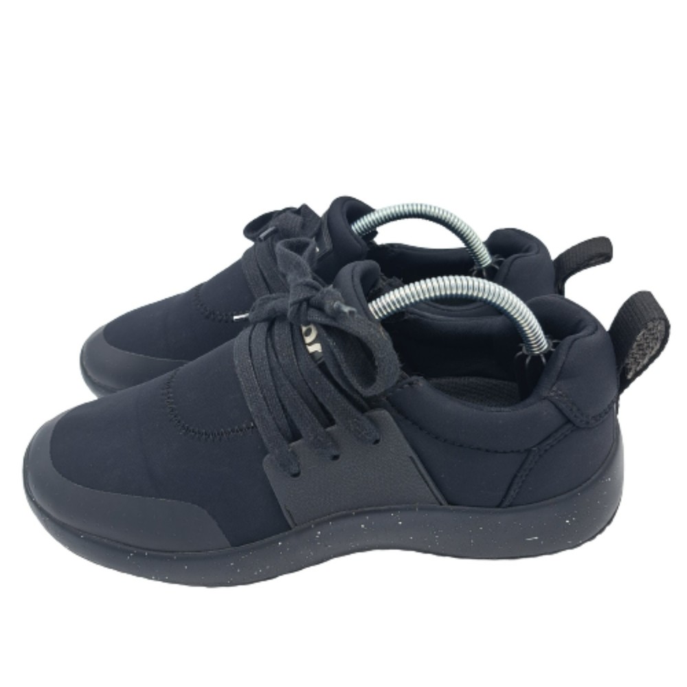 Snibbs Womens Size 7.5 Spacecloud Non-slip Work Sneakers Black Lace Up Comfort